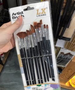 Bộ cọ vẽ tranh 12 cây Germany LX Lixiang cao cấp, đa dạng