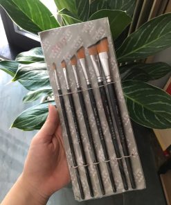 Bộ cọ vẽ tranh đầu vát xéo 6 cây flat brush lông mềm